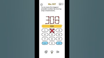 Level 137/Try to make the biggest possible number by moving only 2 matchstick. brain out #okmath