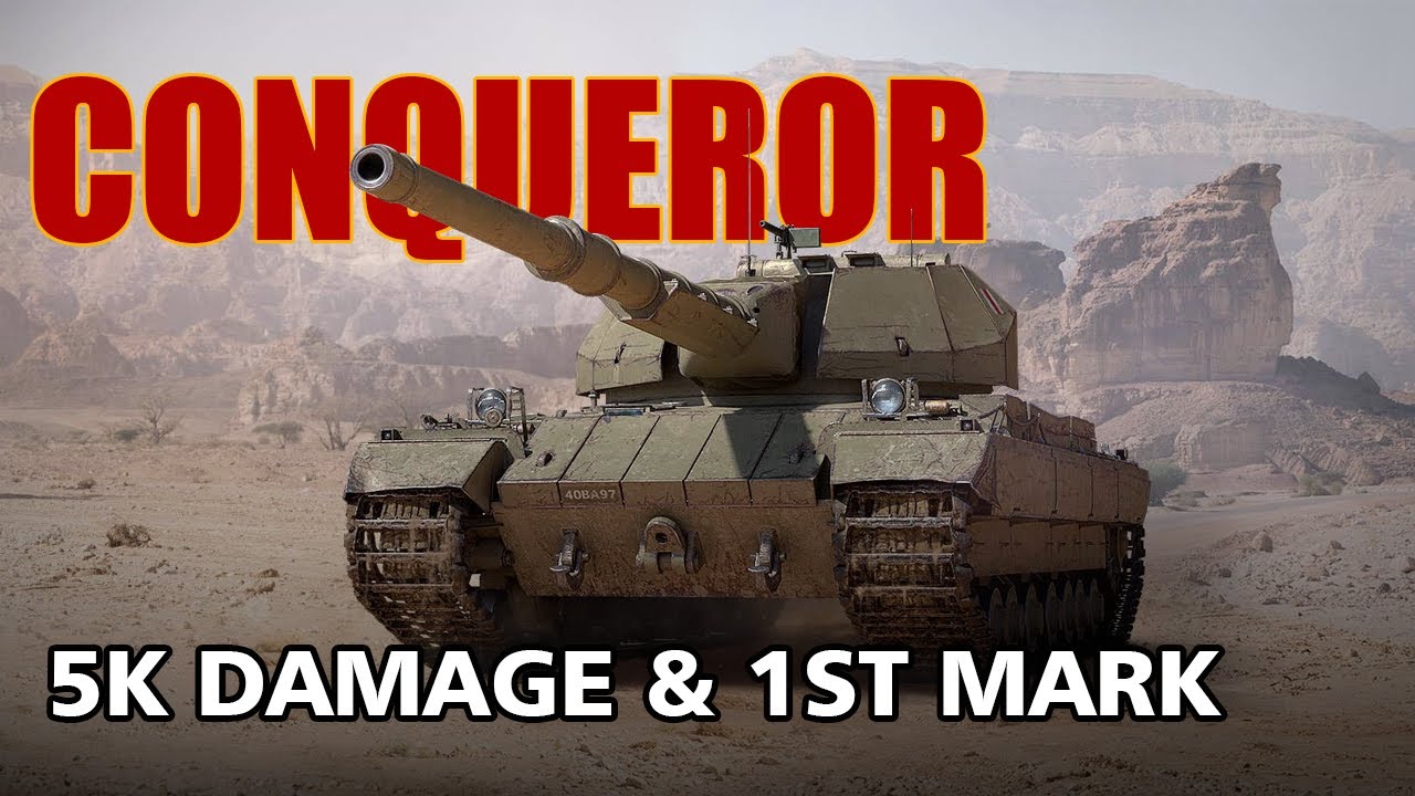 Conqueror 5k Damage & 1st Mark  - World of Tanks (WOT) - TrueManFly