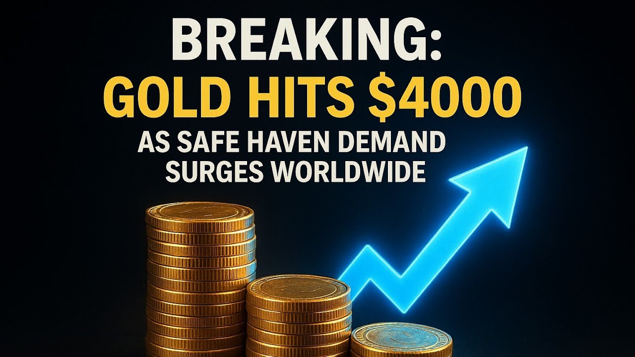 Breaking: Gold Hits $4000 as Safe Haven Demand Surges Worldwide