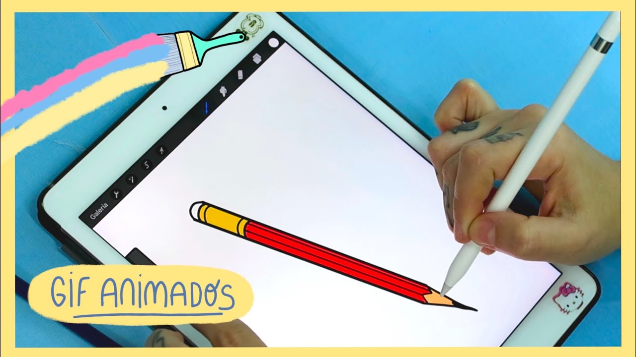 COMO HACER GIF ANIMADOS EN PROCREATE ! muy fácil 🌼