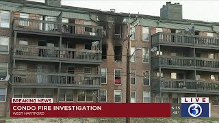 VIDEO: Crews battle condo fire in West Hartford