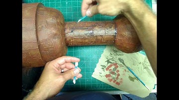 Painting Rust Part 3 -- Applying Wash -- Wargaming Terrain and Scratch Build Models Tutorial