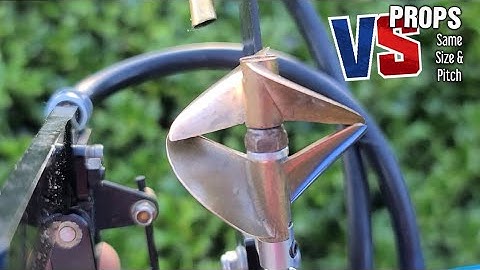 RC Boat Prop Comparison High Rake Vs Low Rake Proboat UL-19 - ABC 1716 Vs Octura 642