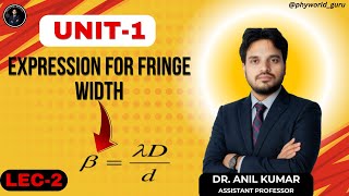 Expression for Fringe Width in Double Slit Experiment I YDSEI