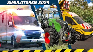 SIMULATOREN 2024: Diese TOP Simulationen kommen dieses Jahr! Rettung, Flugzeug, LKW und mehr!