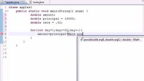 Java Programming Tutorial   23   Compound Interest Program
