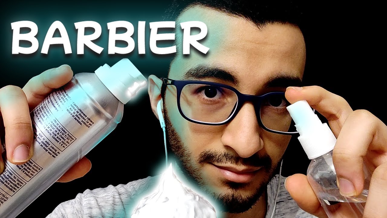 ASMR RP ✂️ TON NOUVEAU BARBIER (mousse, spray, ciseaux et soft spoken)