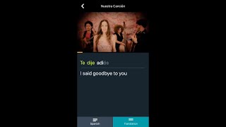 Lirica App Screencast Demo - Learn Spanish With Music App screenshot 5