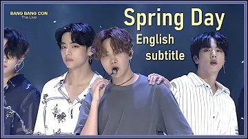 BTS - Spring Day from Bang Bang Con The Live 2020 [ENG SUB] [Full HD]