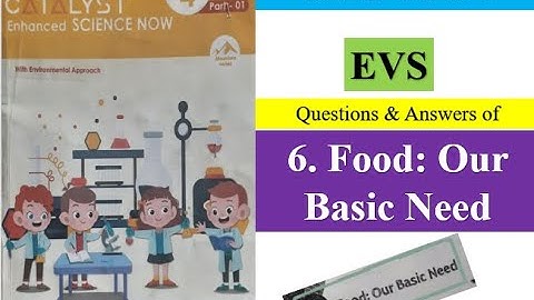 6. Food: Our basic need, EVS Class 4, Question and answers @trickstocrack