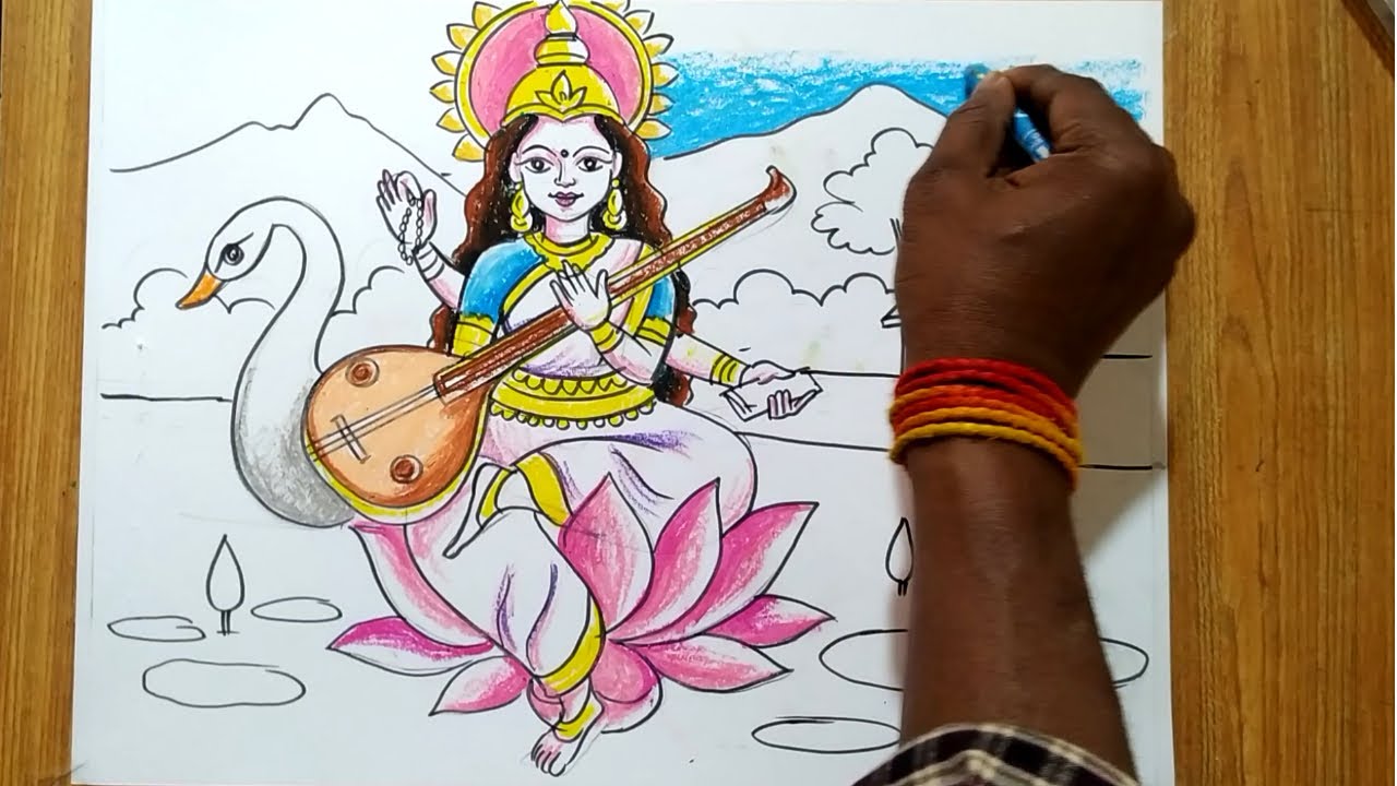 How cute is the goddess Saraswati? - Quora