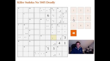 Solving Deadly-rated Killer Sudoku: Fri 5th and Sat 6th