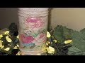 How to Decoupage with Wrapping Paper Vintage Vase