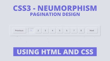 CSS3 - Neumorphism Pagination Design | CodingNepal