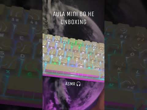 Aula Mini 60He unboxing ASMR