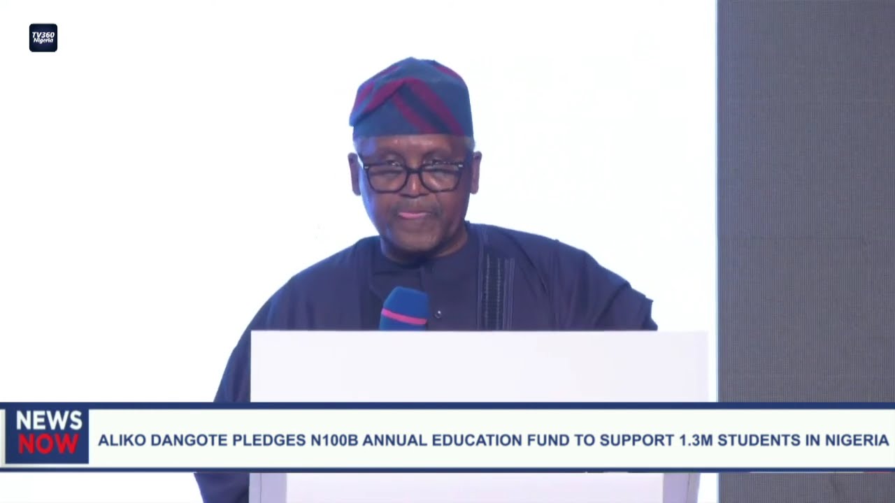 Aliko Dangote pledges a N100B annual education fund to support 1.3M students in Nigeria