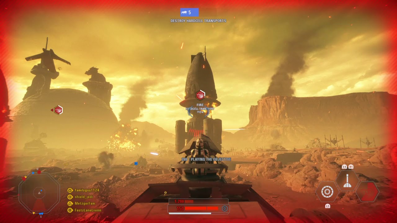 AT-TE on Ryloth Destroying AATs - Battlefront 2 - YouTube