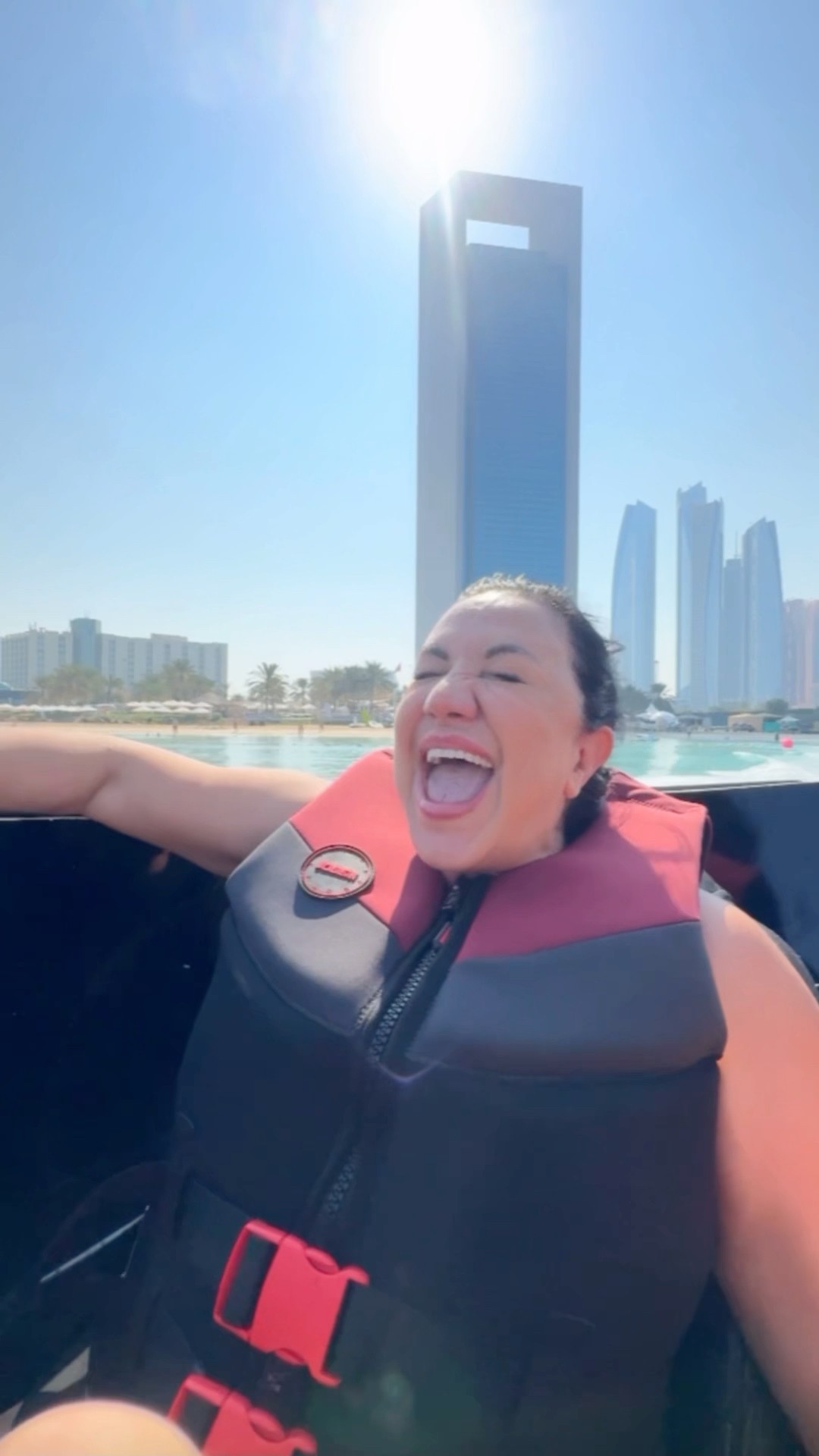 My moms first time on a Jet Car ?