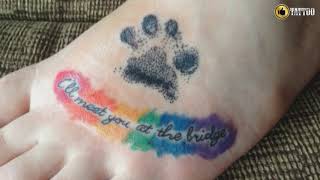 Best Paw prints Tattoo Design Idea