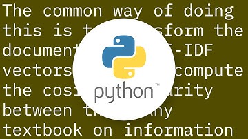How to compute the similarity between two text documents?