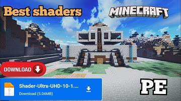 Top best Minecraft shaders for Pocket Edition (PE) || shaders of Minecraft Pocket Edition Minecraft