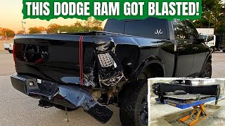 This #Ram Got BLASTED and needed a new bedside assembly! #dodgetrucks #autobody #ramtrucks