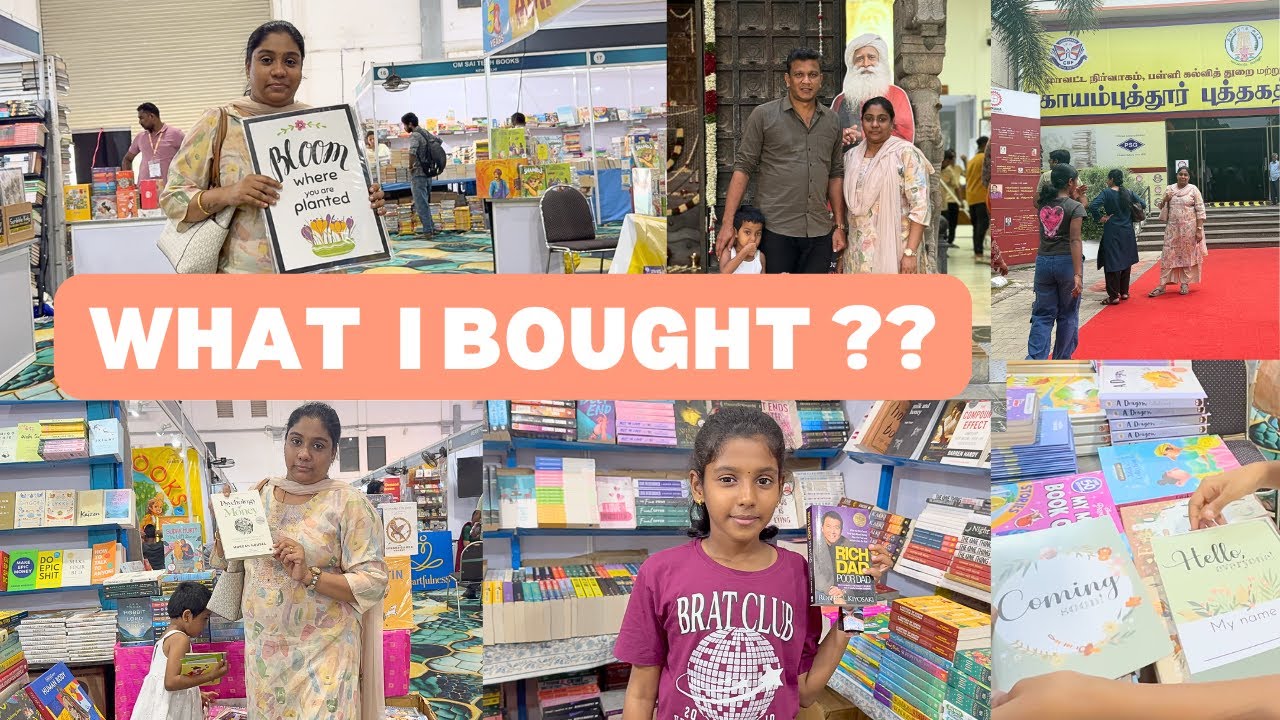 கோவையில் திருவிழா! Affordable Books, Family Time & Festival Vibes – Book Fair Vlog 📘