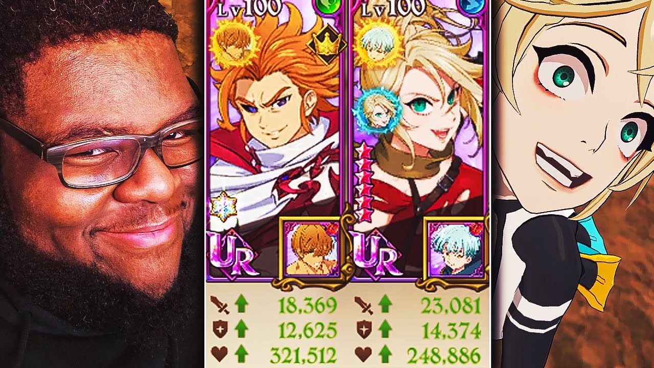 BROKEN HUMAN CRIT TEAM! CHAOS ARTHUR AND BLUE ROXY OF MADNESS DOT DAMAGE COMBO! 7DSGC