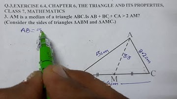 Q.3,EXERCISE 6.4, CHAPTER 6, THE TRIANGLE AND ITS PROPERTIES, CLASS 7, MATHEMATICS