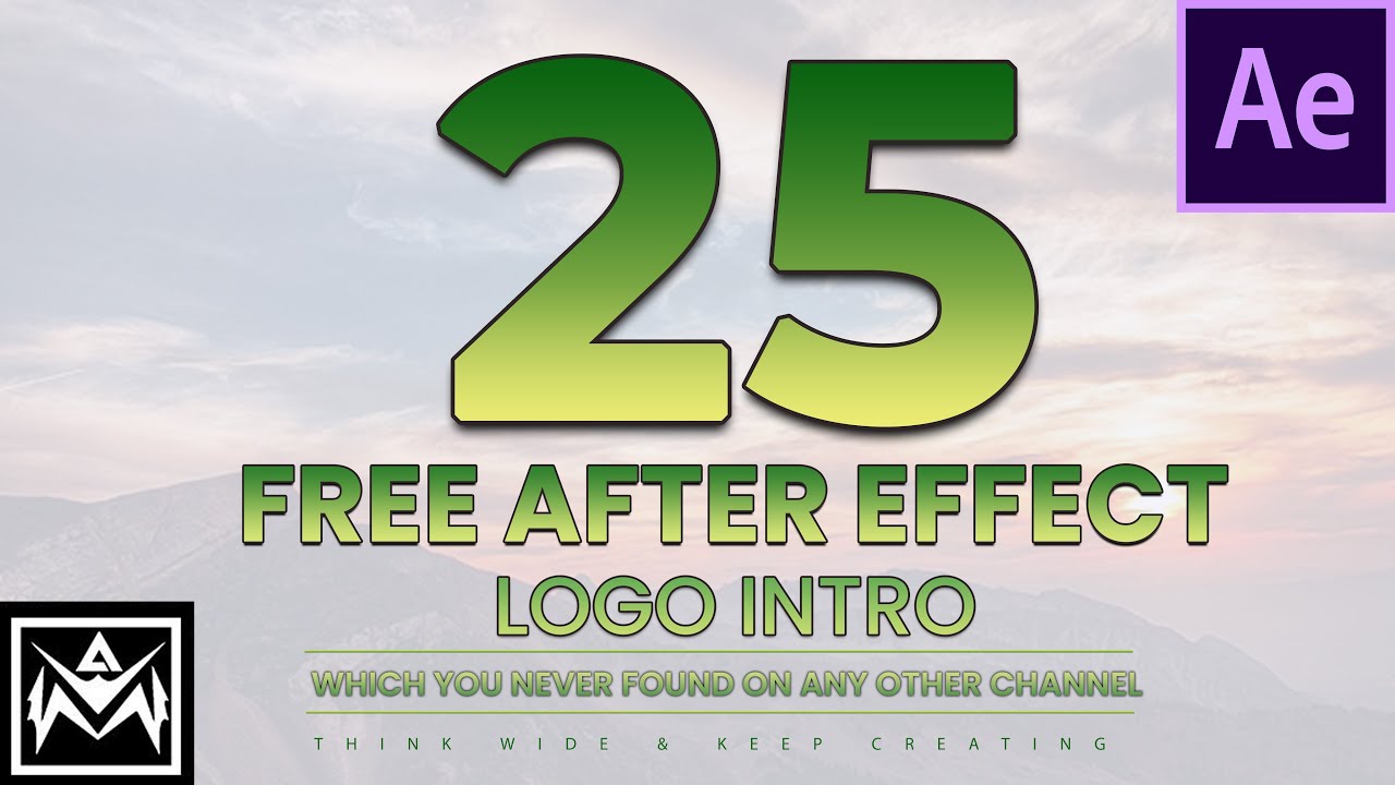 Best 25 free Logo Intro After Effects Template | Copyright Free - YouTube