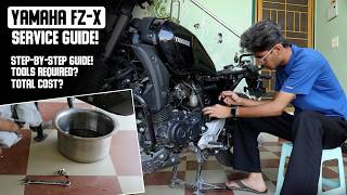 Yamaha FZ-X - Step by Step Service Guide! | Frosting