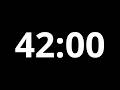 42 Minute Timer 4K⏱️ | 42 Min Countdown (No Music, Black Screen)🎯 Alternatives
