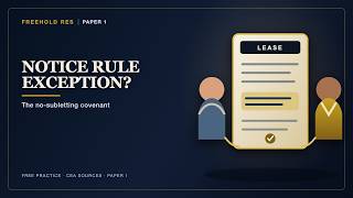 Singapore RES Paper 1: Subletting Notice Exception (2027)