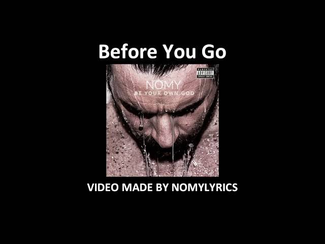 NOMY - BEFORE YOU GO