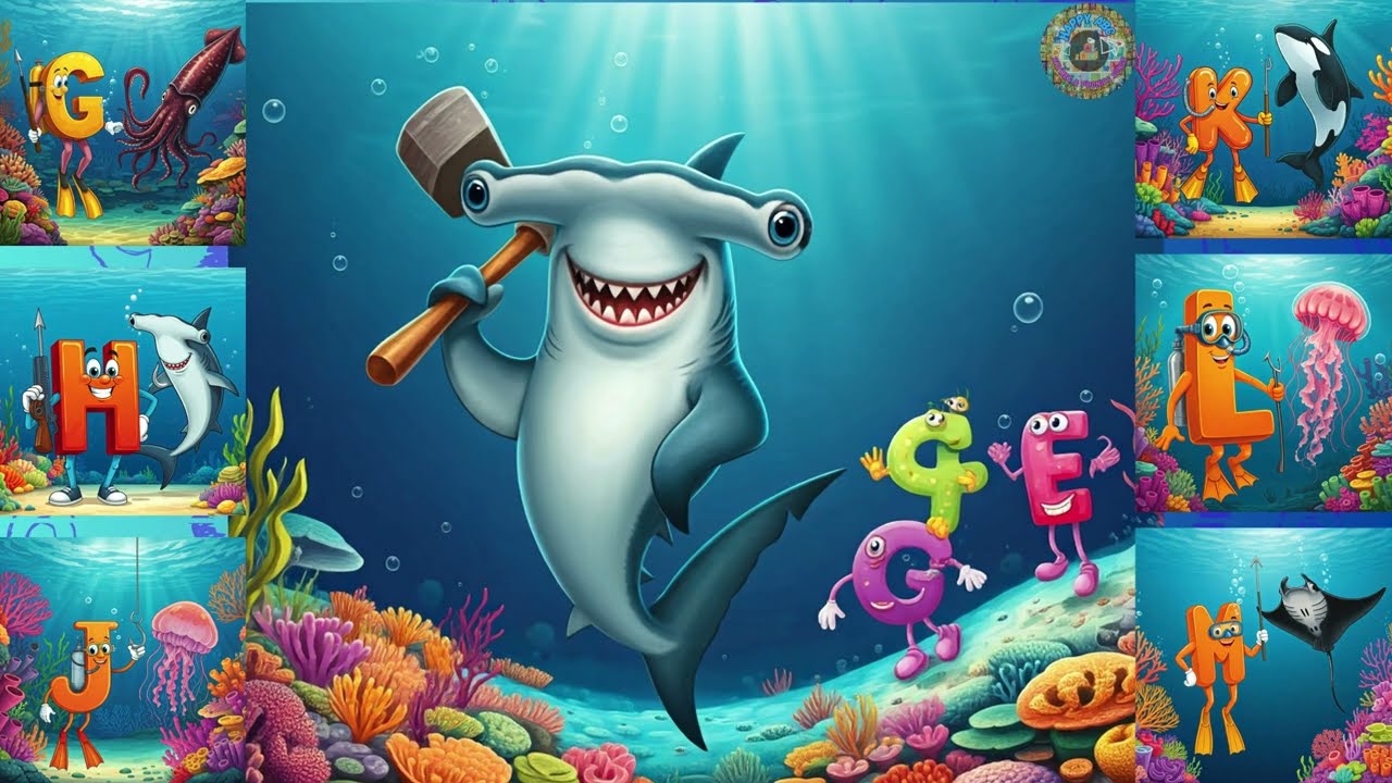 ABC Sea Animals Song New🐳 Learn Alphabet | Marine Creatures | English for Toddlers & Preschoolers