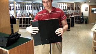 Peak Music Stands SS-20 Aluminum Speaker Stand with Safety Pin Black Peak PSM 20 Folding Stand Demo
