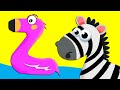 ZEBRA - Letter Z - Learn the Alphabet Animals