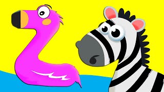 ZEBRA - Letter Z - Learn the Alphabet Animals