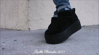 My new black Ugg Classic Ultra Mini Platform preview 👢