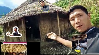 video of Burma paster //showing//how to harvest corn in pure Village life style//store in hut#Burma