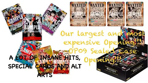 OUR LARGEST AND MOST EXPENSIVE OPENING! OP09 Emperors in the New World Sealed Case Opening!