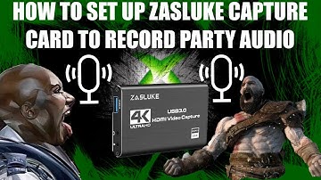 How to Include Party Audio in Recording with a Zasluke Capture Card (XBOX ONE/PS4)