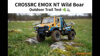 CROSSRC EMOX NT Wild Boar — Outdoor Grass & Rock Trail Test | 1/8 RC Mud Crawler 2026