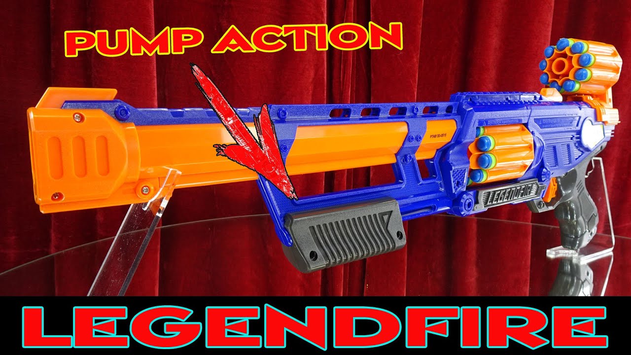 (TEST) DART ZONE LEGENDFIRE POWERSHOT BLASTER MIT PUMP ACTION YouTube