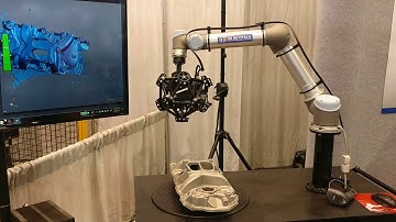 IMTS 2018 - Infotech 3D / Creaform/ Universal Robots - MetraSCAN 3D / UR5 - 3D Scanning