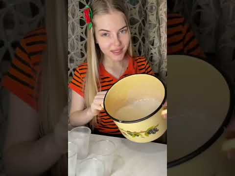 Самое вкусное домашнее мороженое. До какого решилна долетело видео? #деревня #село #хозяйство