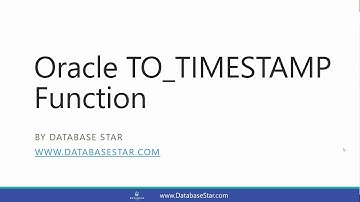 Oracle TO_TIMESTAMP Function