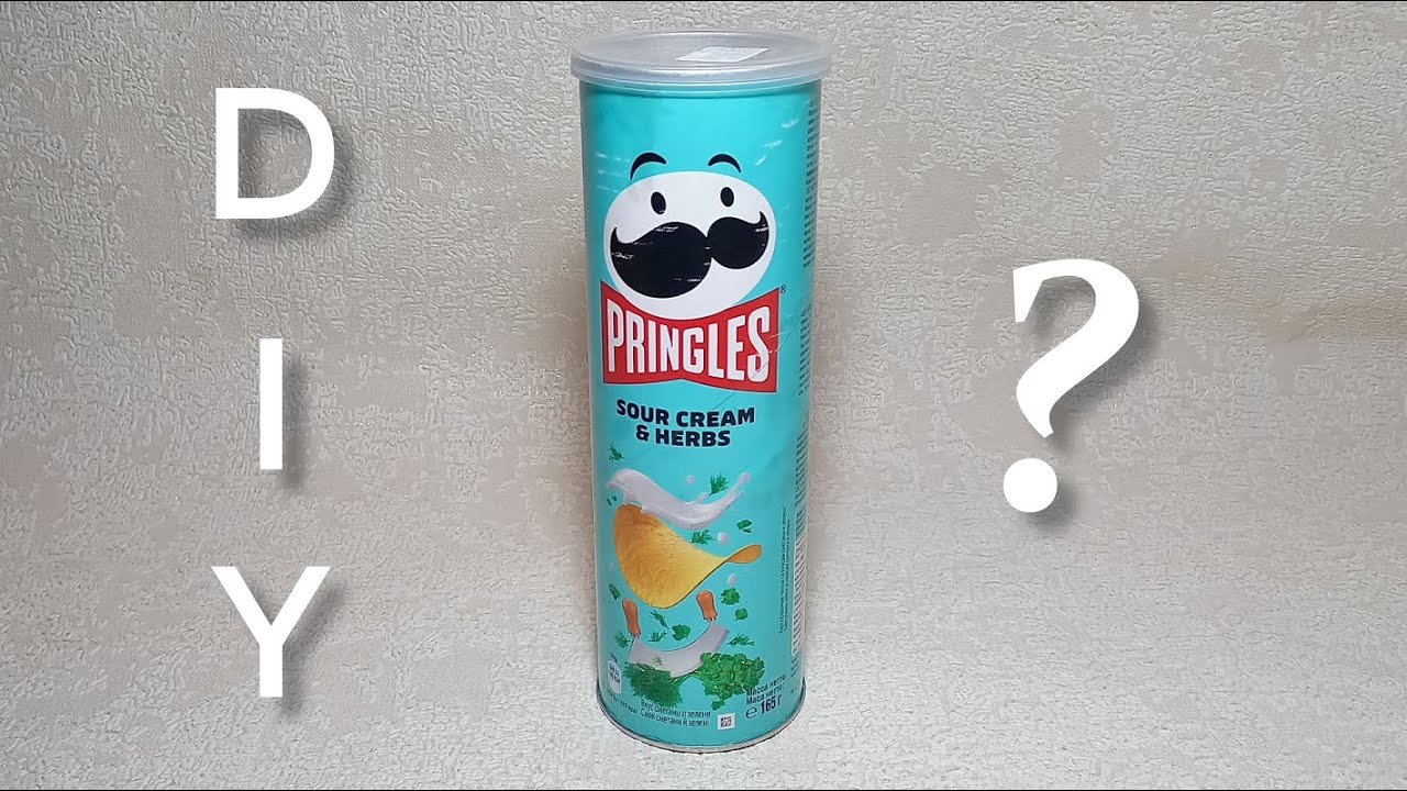 I never throw away the cans of chips, I make them a beauty for the