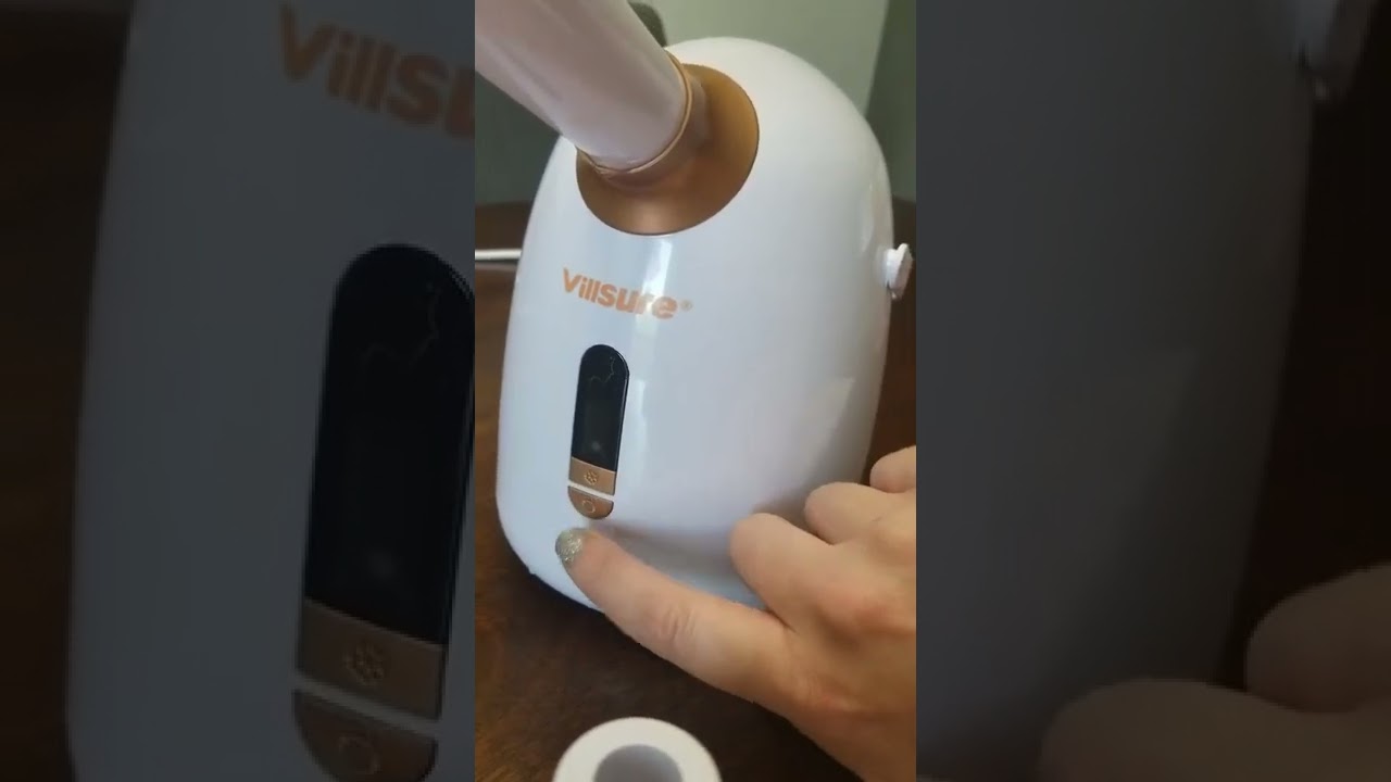 Facial Steamer, Villsure Hot Cool Face Steamer with Extendable Arm Review, Great Steamer 🌬   Cord T