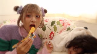 【ドッキリ】寝てるあみかをしなこちゃんの生ASMRで起こしてみたら！？